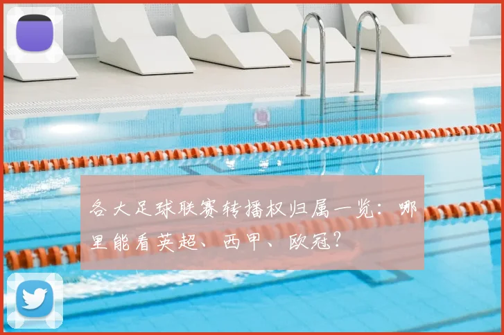 各大足球联赛转播权归属一览：哪里能看英超、西甲、欧冠？